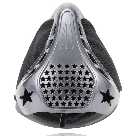 Cozeasy Adjustable Resistance Training Mask – Silicone High Altitude Simulation Breathing Gear for Cardio Running Jogging Cycling Fitness and Gym Workouts – Washable and Durable Silver